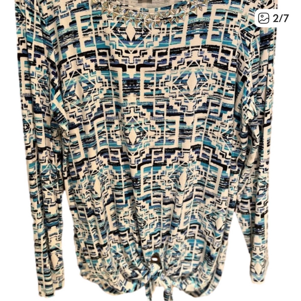 Ruby Rd. Patterned Women's Top Size L - image 2